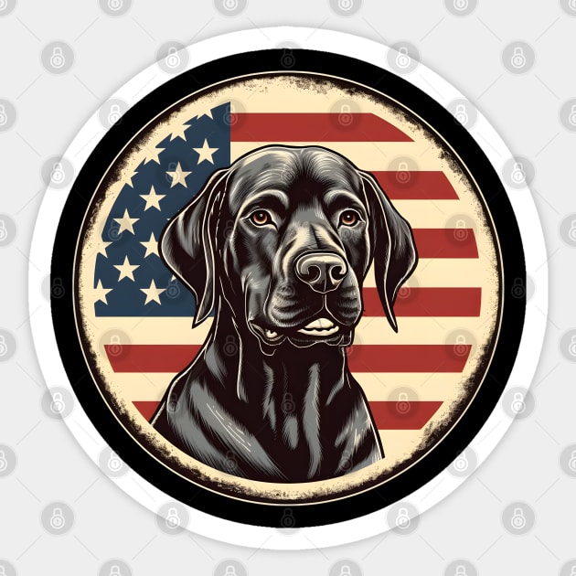 Patriotic Pointer Sticker by NatashaCuteShop